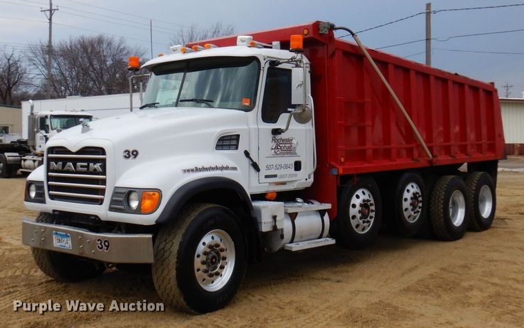 image for item KU9884 2002 Mack CV713 Granite  dump truck