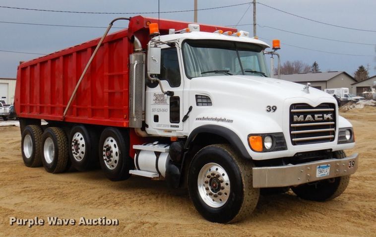 image for item KU9884 2002 Mack CV713 Granite  dump truck