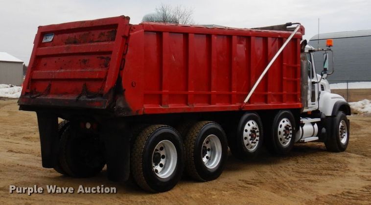 image for item KU9884 2002 Mack CV713 Granite  dump truck