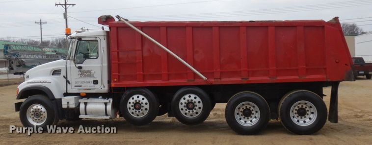 image for item KU9884 2002 Mack CV713 Granite  dump truck