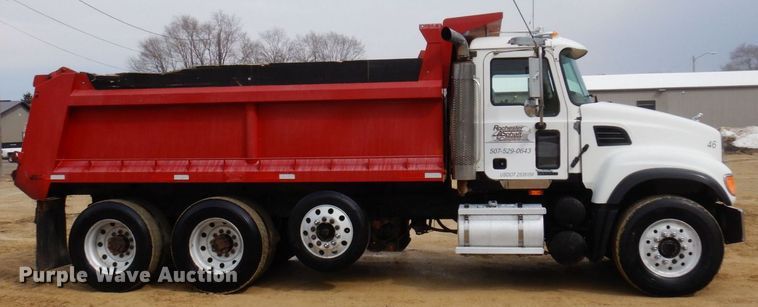 image for item KU9885 2003 Mack CV713 Granite  dump truck