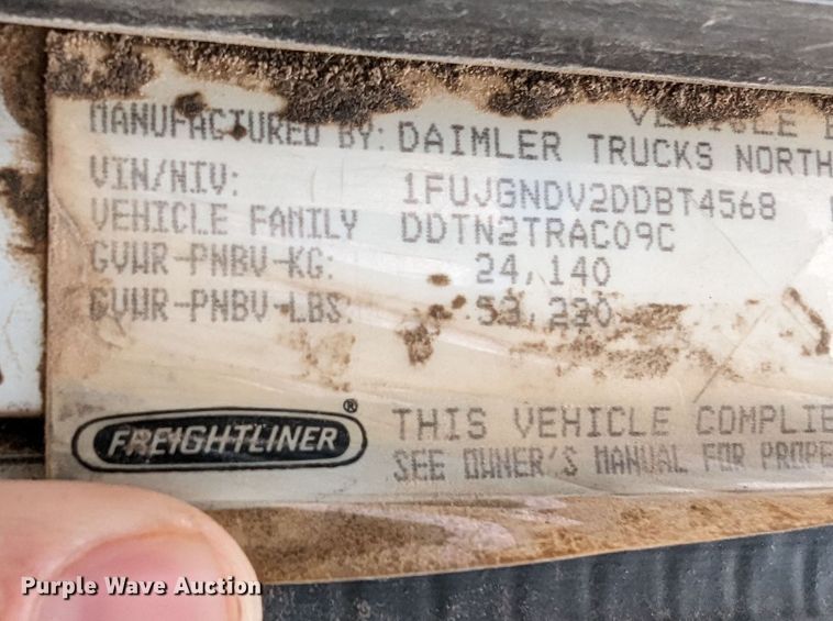 image for item LF9776 2013 Freightliner Coronado  semi truck