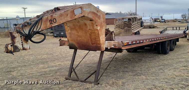 image for item LG9402 1976 Dakota Trail-EZE  tilt deck equipment trailer