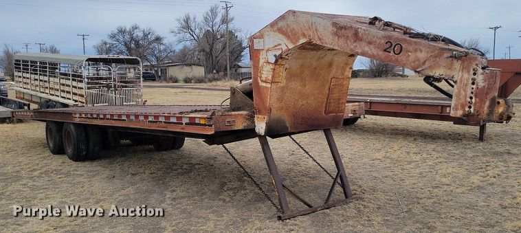 image for item LG9402 1976 Dakota Trail-EZE  tilt deck equipment trailer