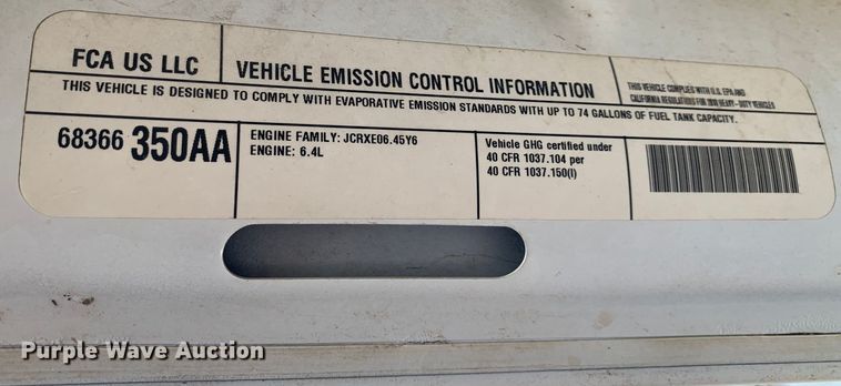 image for item LI9230 2018 Dodge Ram 5500HD  Crew Cab truck cab and chassis