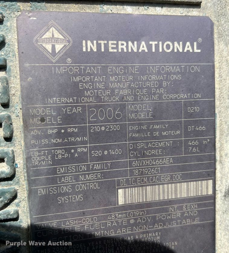 image for item LI9579 2007 International 4300  rollback truck