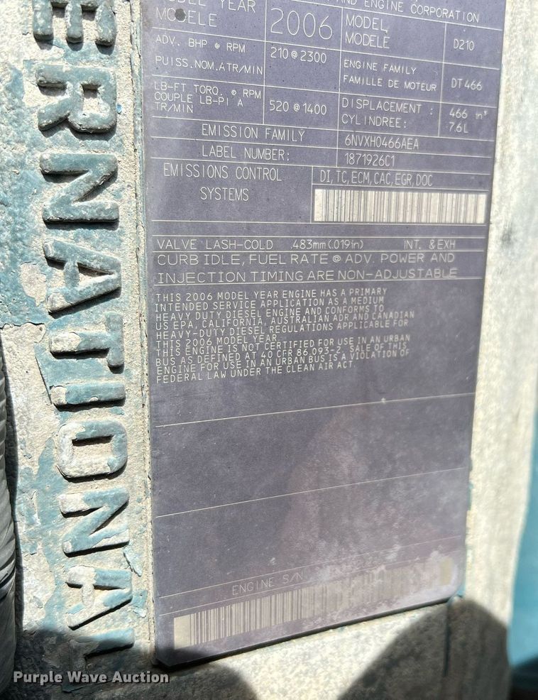 image for item LI9579 2007 International 4300  rollback truck