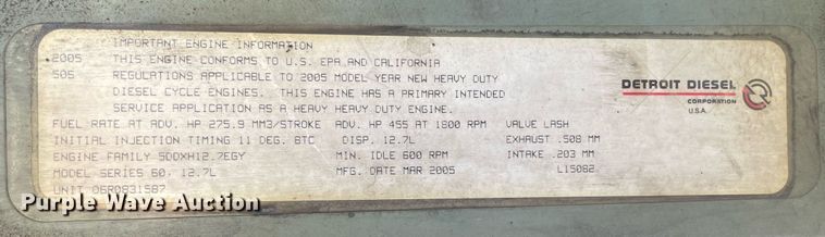 image for item LJ9549 2006 Sterling AT9500  semi truck