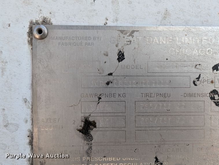 image for item LP9250 2005 Great Dane 7411TP-SA  dry van trailer