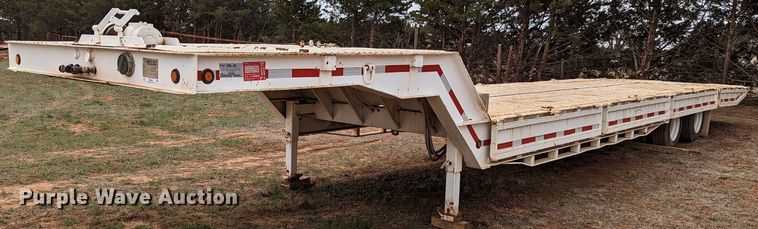 image for item MN9840 1976 Muv-All 4534A  drop deck equipment trailer