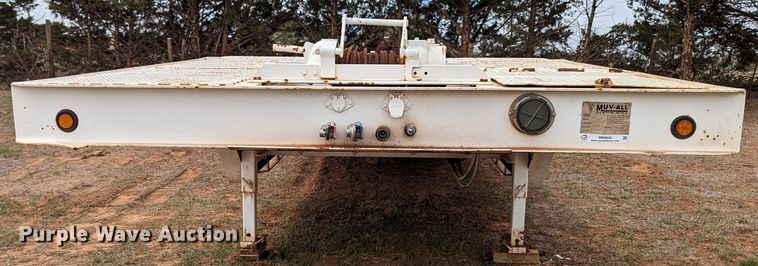 image for item MN9840 1976 Muv-All 4534A  drop deck equipment trailer