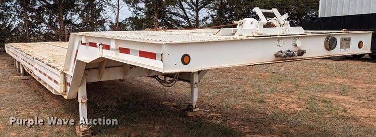 image for item MN9840 1976 Muv-All 4534A  drop deck equipment trailer