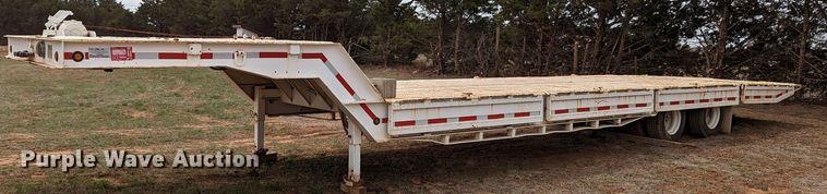 image for item MN9840 1976 Muv-All 4534A  drop deck equipment trailer