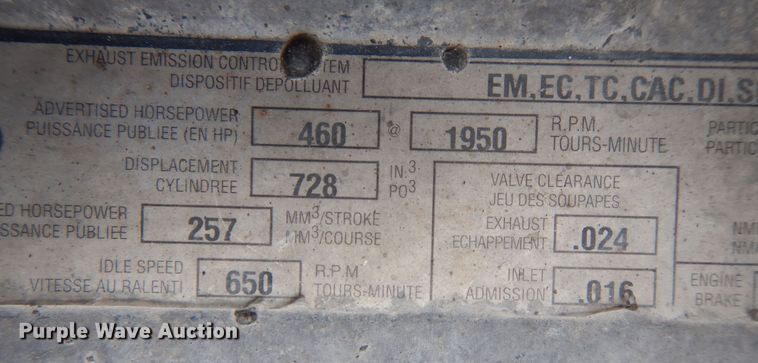 image for item MO9599 2006 Mack Granite  semi truck