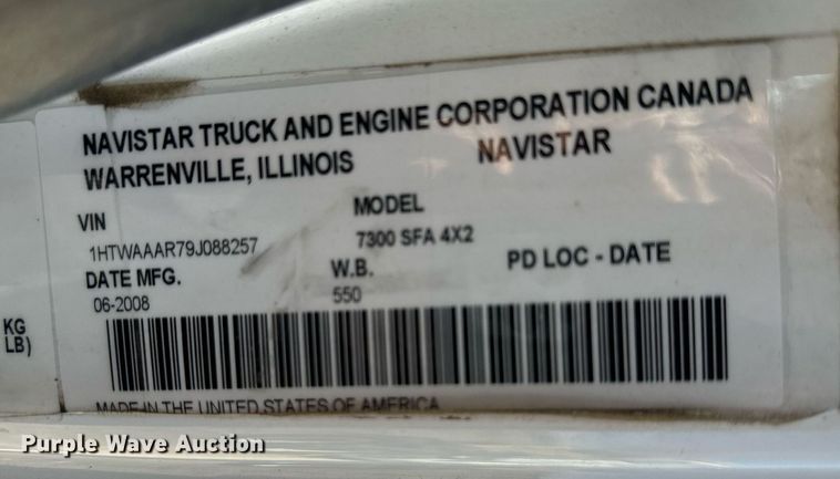 image for item MW9352 2009 International WorkStar 7300  utility / service truck