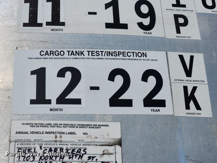 image for item MW9614 2003 Beall Bast-95-4SB  tank trailer