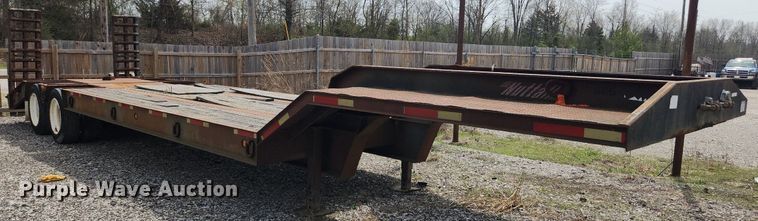image for item MW9631 1999 Nuttal 235LB  drop deck equipment trailer