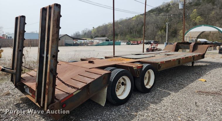 image for item MW9631 1999 Nuttal 235LB  drop deck equipment trailer