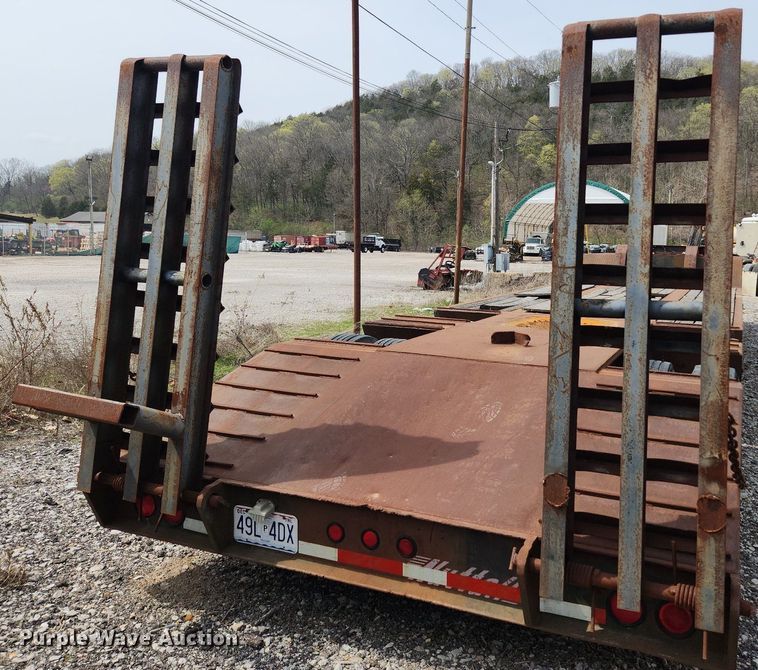 image for item MW9631 1999 Nuttal 235LB  drop deck equipment trailer