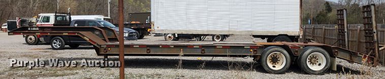 image for item MW9631 1999 Nuttal 235LB  drop deck equipment trailer