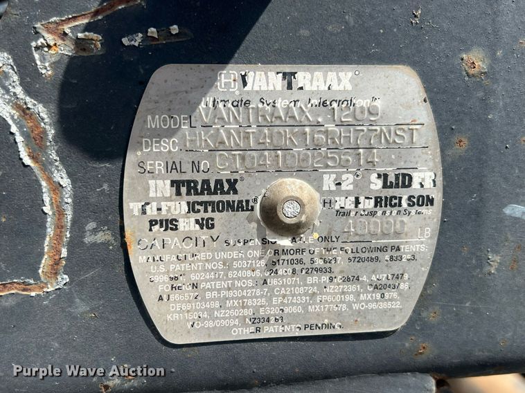 image for item MY9573 Vantraax 1209  tandem trailer axle