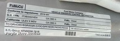 image for item DL7148 2019 Ford F250 Super Duty  Crew Cab flatbed pickup truck