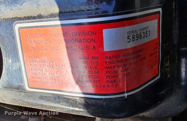 image for item DO4299 1979 Brunswick Marine Monark  boat