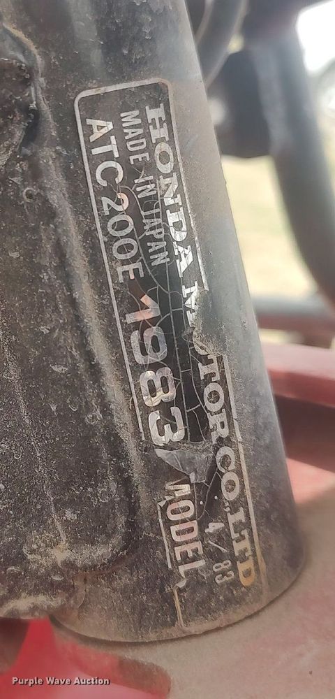 image for item DQ0473 1983 Honda ATC200  ATV