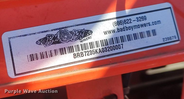 image for item DQ0487 Bad Boy Rebel  ZTR lawn mower