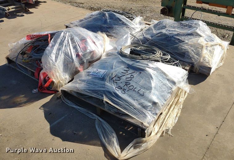 image for item DQ1636 (4) pallets of 3/8" diameter cable