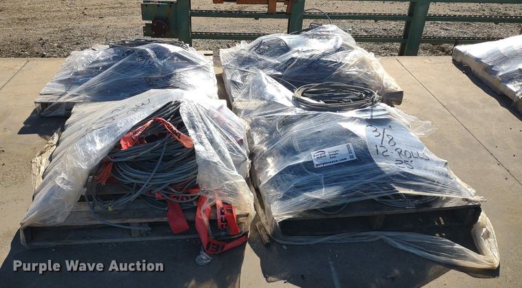 image for item DQ1636 (4) pallets of 3/8" diameter cable