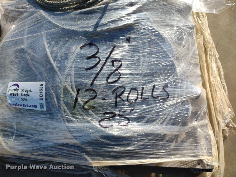 image for item DQ1636 (4) pallets of 3/8" diameter cable
