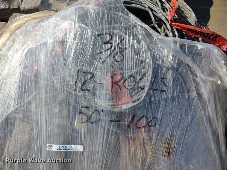 image for item DQ1636 (4) pallets of 3/8" diameter cable