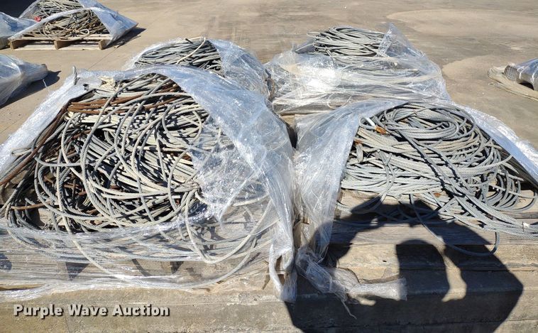 image for item DQ1637 (4) pallets of 3/8" diameter cable