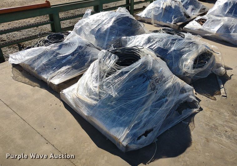 image for item DQ1637 (4) pallets of 3/8" diameter cable