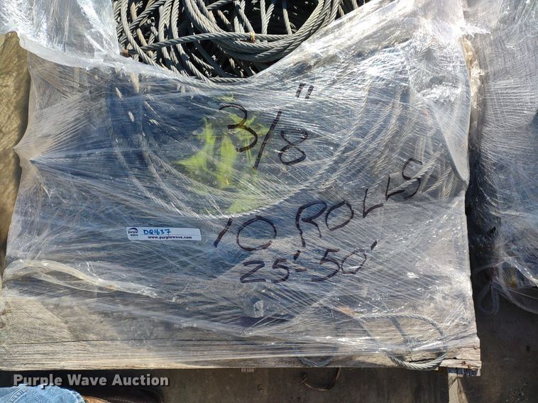 image for item DQ1637 (4) pallets of 3/8" diameter cable