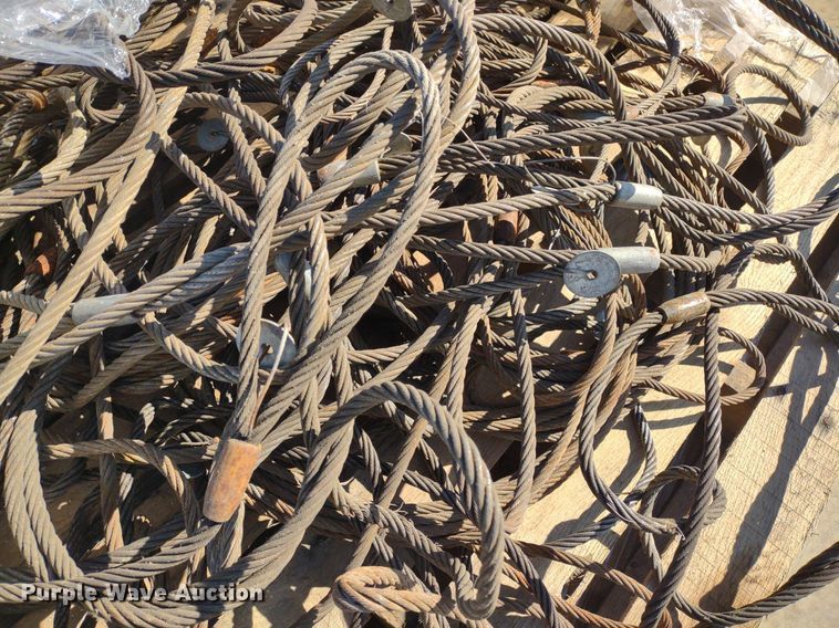 image for item DQ1638 (3) pallets of cable slings