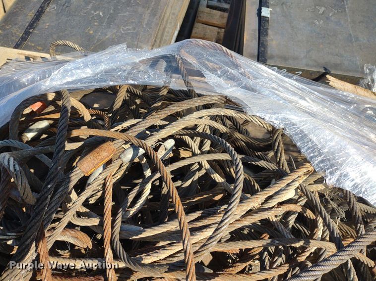 image for item DQ1638 (3) pallets of cable slings