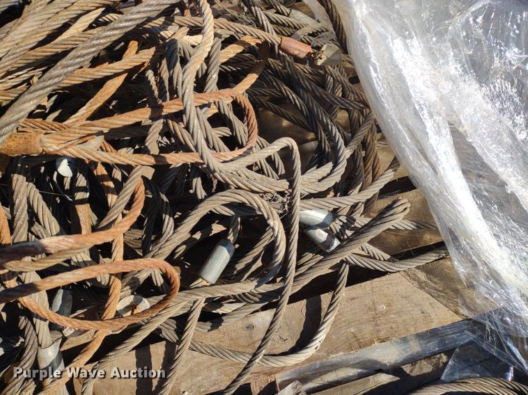 image for item DQ1638 (3) pallets of cable slings