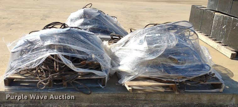 image for item DQ1639 (3) pallets of cable slings