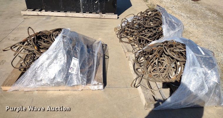 image for item DQ1639 (3) pallets of cable slings