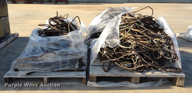 image for item DQ1674 (4) pallets of cable slings