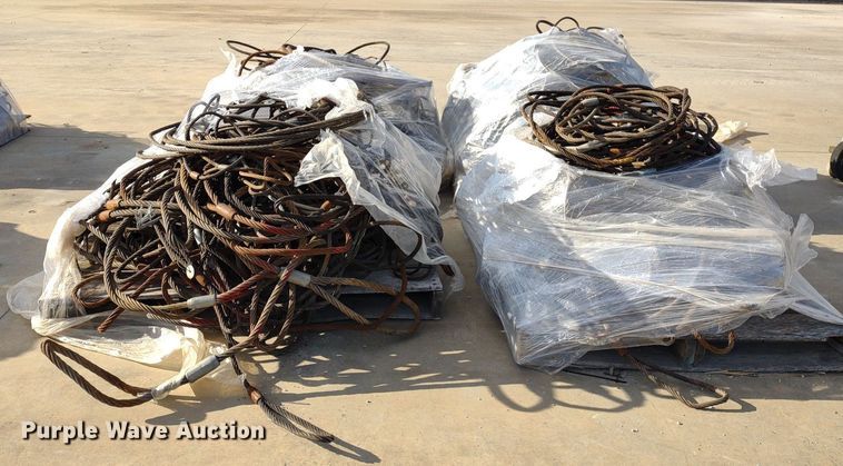 image for item DQ1675 (4) pallets of cable slings
