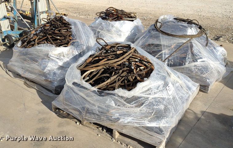image for item DQ1675 (4) pallets of cable slings