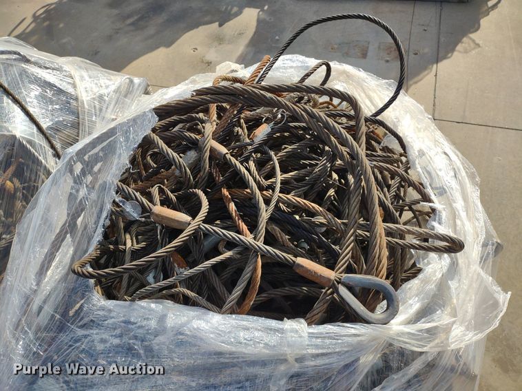 image for item DQ1675 (4) pallets of cable slings