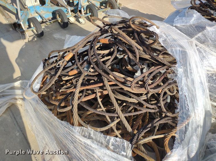 image for item DQ1675 (4) pallets of cable slings