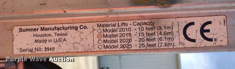 image for item DQ1678 (2) lifts