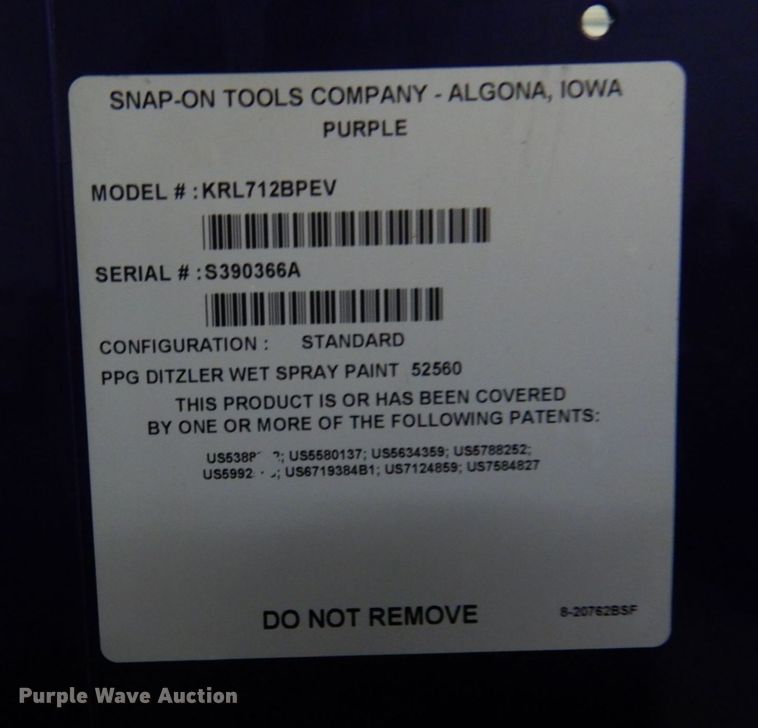 image for item KU9887 Snap-on  muscle car edition toolbox