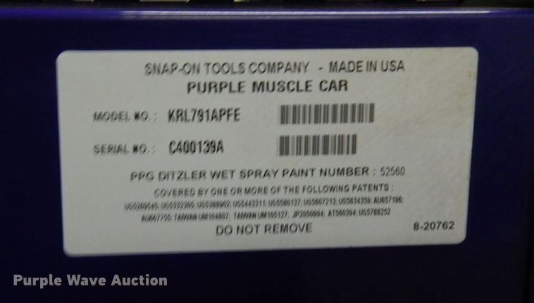 image for item KU9887 Snap-on  muscle car edition toolbox