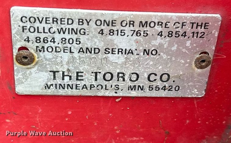 image for item KU9913 Toro Groundsmaster 580D  lawn mower